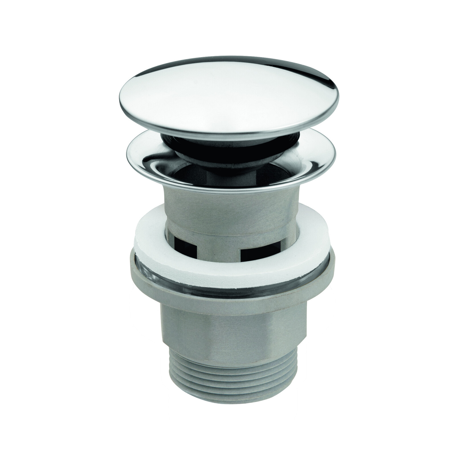 Βαλβίδα νιπτήρος 1 1/4″ πλαστική click clack με inox σχαράκι – SPEK