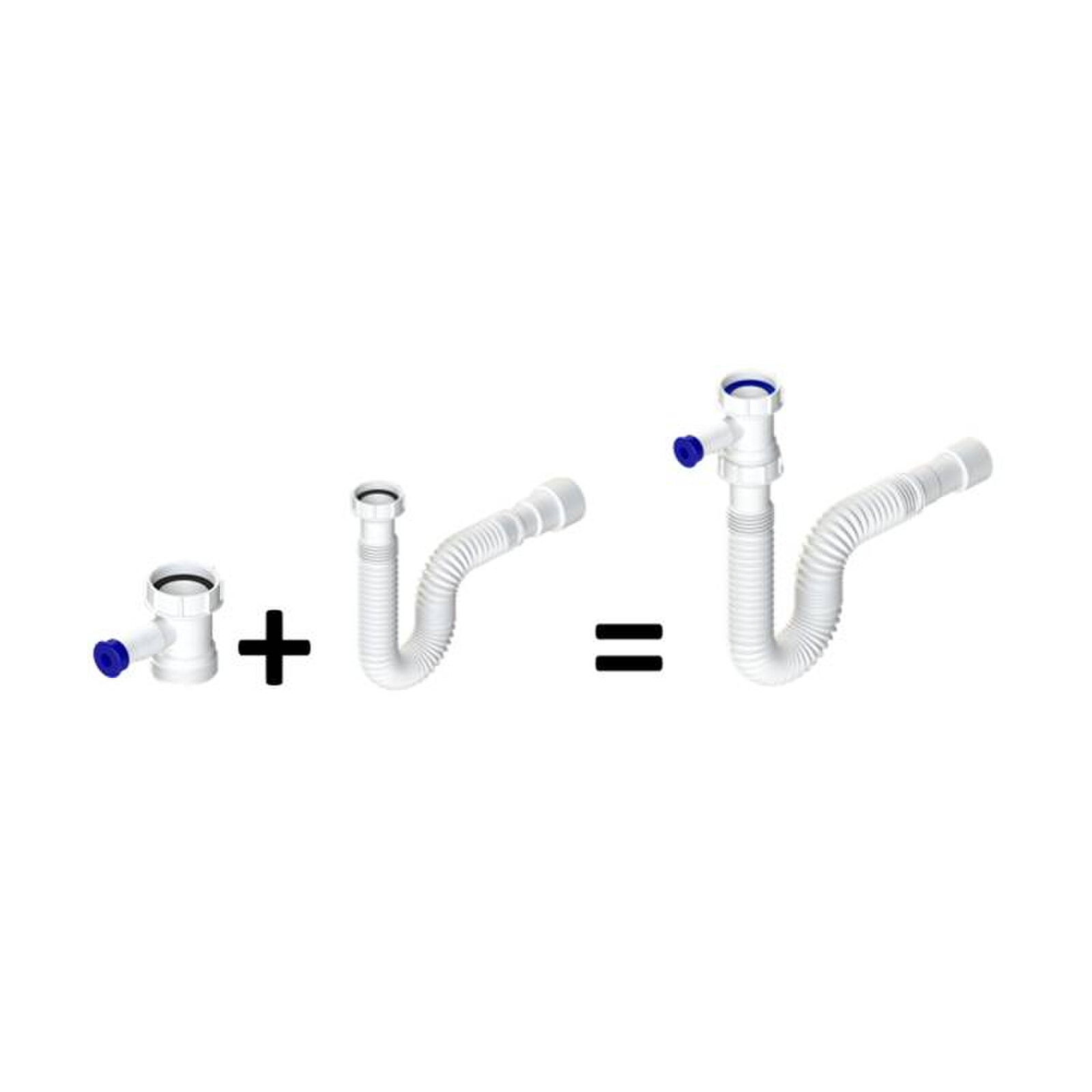 Σιφόνι 1 1/2″ x Φ40/50 με εξαγωγή πλυντηρίου – SPEK
